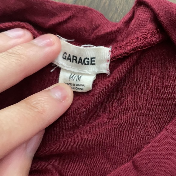 Red Garage High Neck Loose Tank Top - Picture 2 of 9